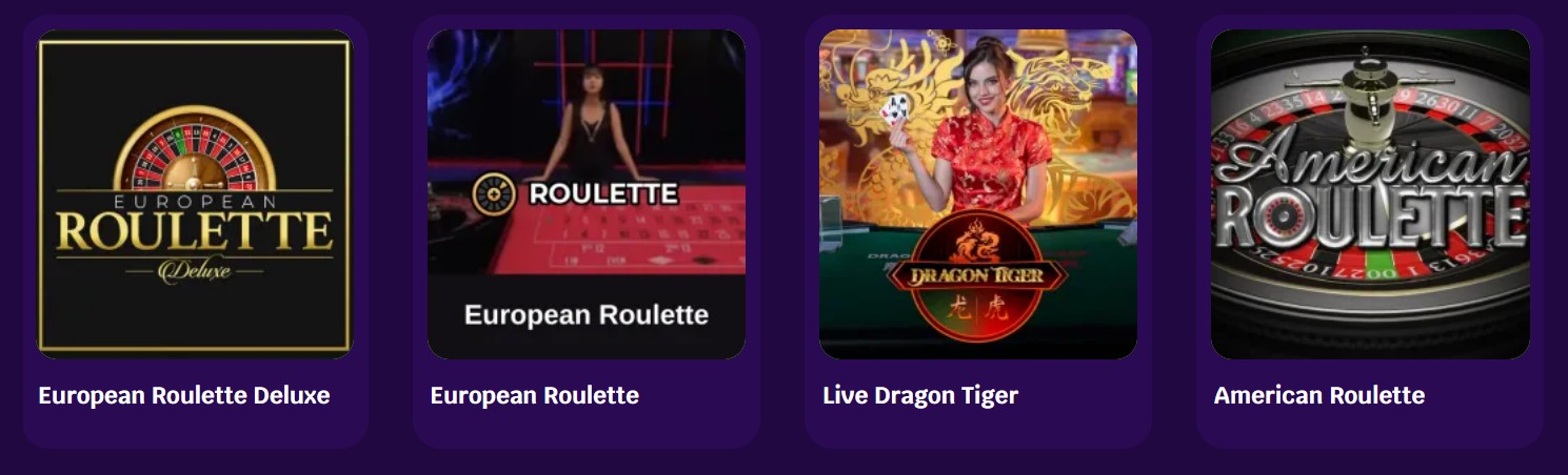 Gambloria Casino gry stołowe